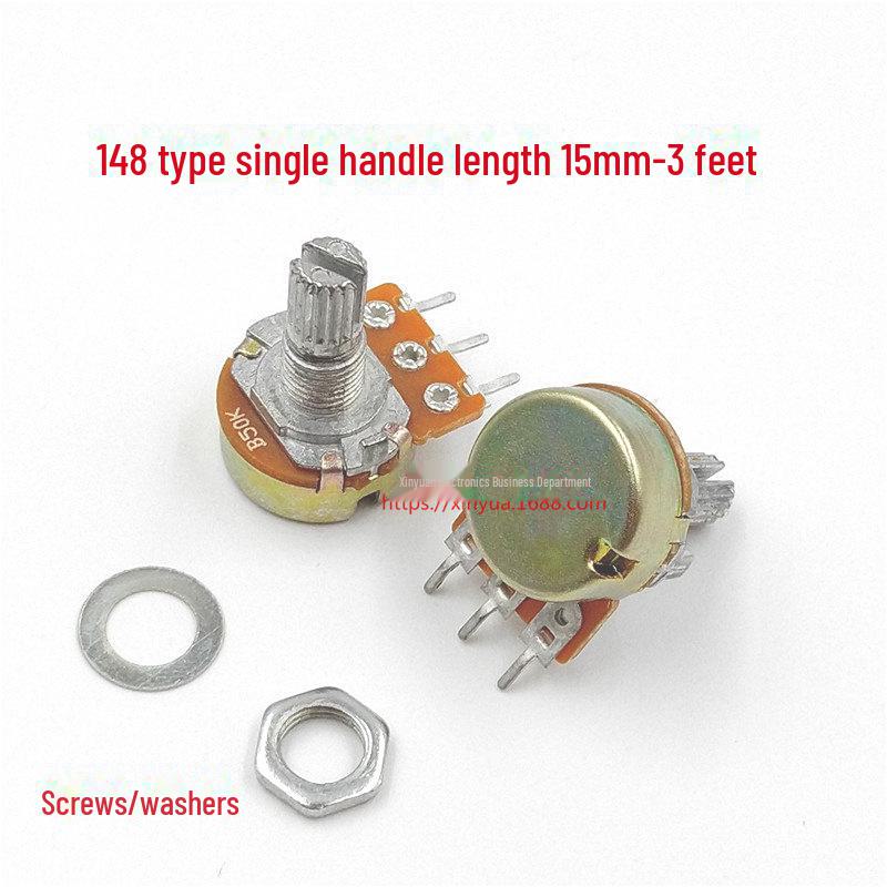 WH148 Потенциометр: B1K, B2K, B5K, B10K, B20K, B50K, B100K, B500K, B1M Варианты