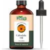 Organic Zing Calendula (Calendula Officinalis) Oil | Pure & Natural Essential Oil for Skincare, Hair Care & Massage - 118ml/3.99fl Oz