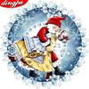 5D Diamond Painting Snowman Full Square Drill DIY Needlework Diamond Mosaic Cartoon