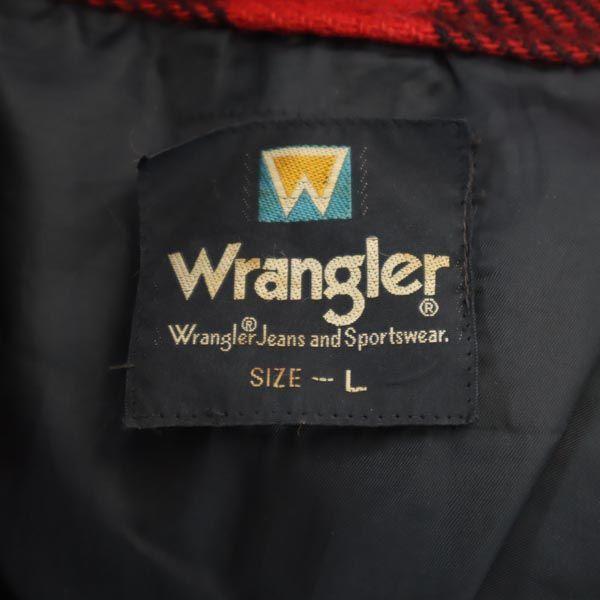 Wrangler Винтажная клетчатая куртка 70-х с длинным рукавом L Красная серия Мужская Б/У