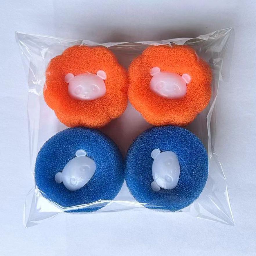 Спонж для стирки против спутывания для удаления волос и дезактивации