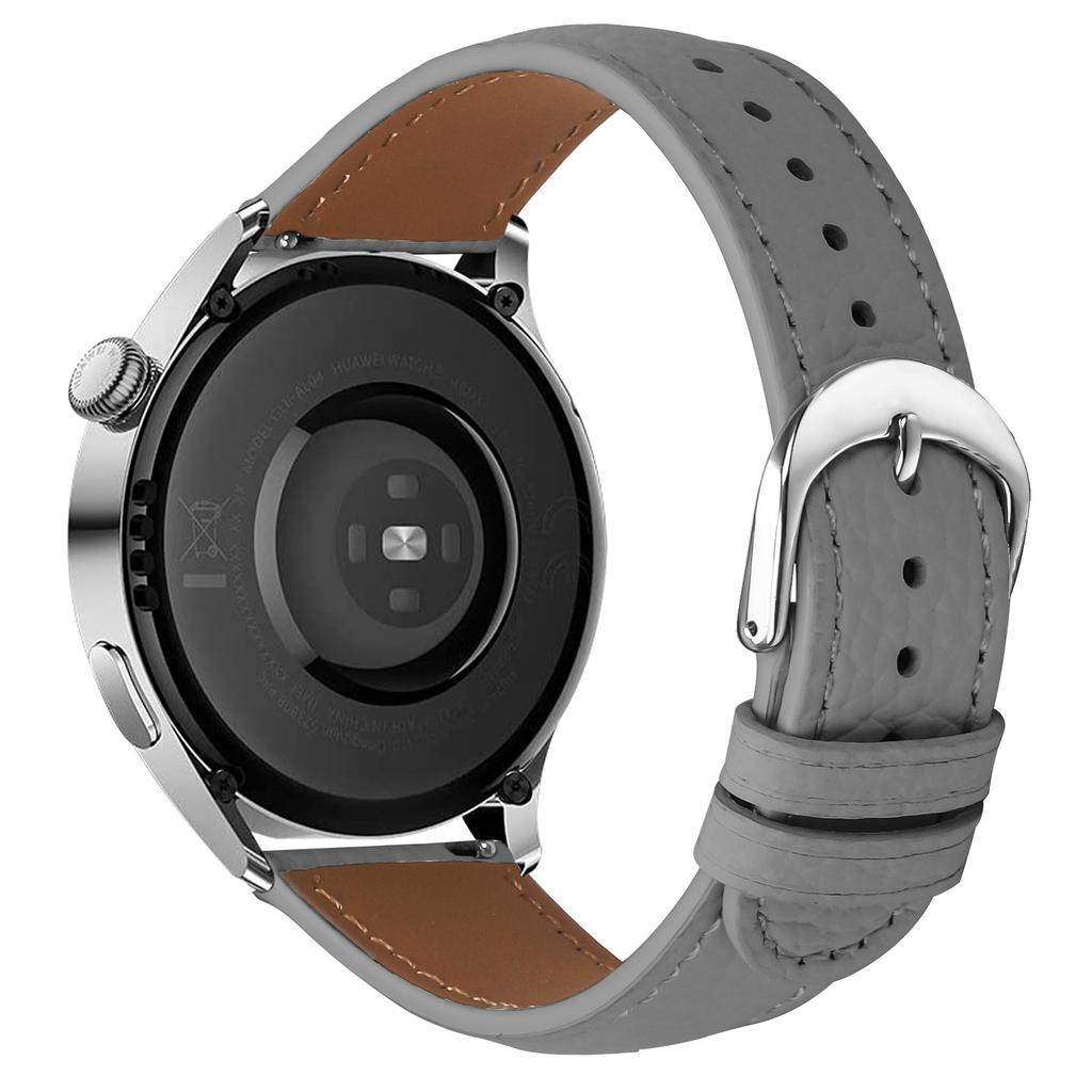 Replacement Strap for Huawei Watch 4/Watch 4 Pro Litchi Texture PU Leather Watch Band with Metal Buckle