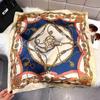 Модный квадратный модный иностранный стиль маленький шелковый платок женская повязка на голову декоративный платок двойного назначения маленький квадратный платок новый платок