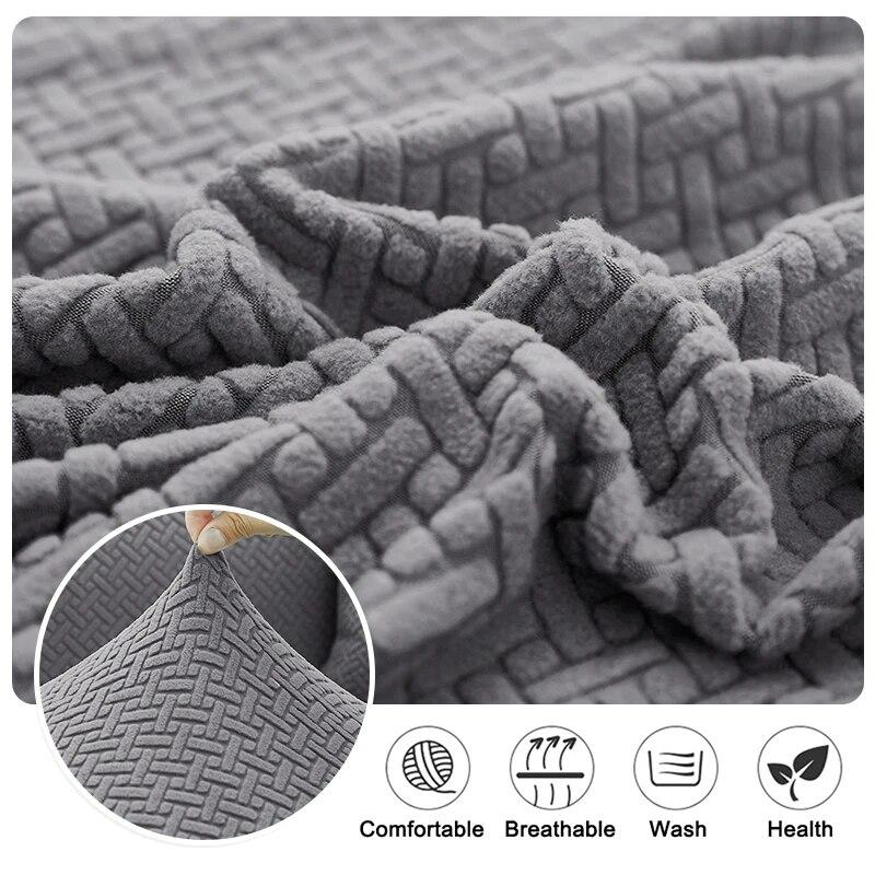 1/2/3/4 Seater Jacquard Sofa Covers Stretch Couch Cover Thick Corner Sofa Slipcover Protector For Home Elastic Armchair Cover
