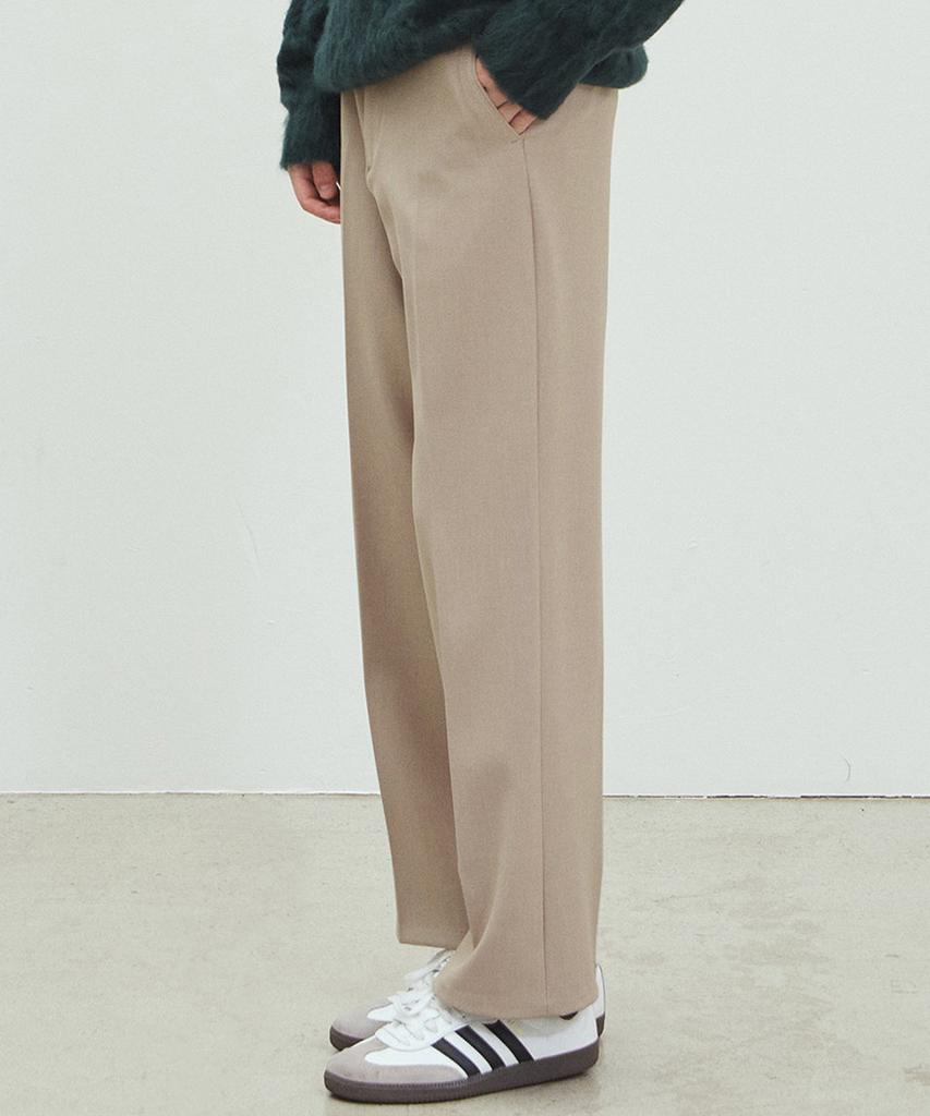 NODU Simple Slacks [Beige]