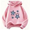 Худи Streetwear со звездным принтом Детская толстовка Милая хип-хоп толстовка для мальчиков и девочек Осень Зима Повседневные толстовки