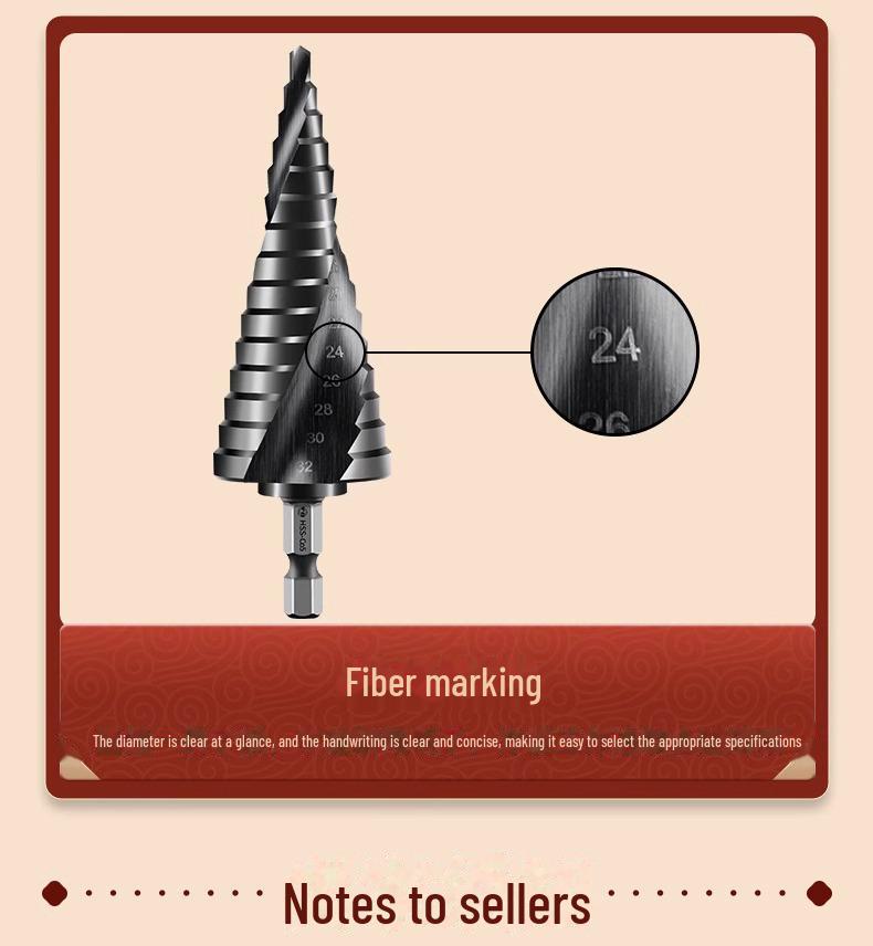 Набор ступенчатых сверл из нержавеющей стали Tiangong - универсальный расширитель высокой твердости