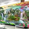 5D Diamond Painting Full Diamond DIY Living Room Landscape Home Flowing Water Wealth Point Paste Painting Interior Decoration