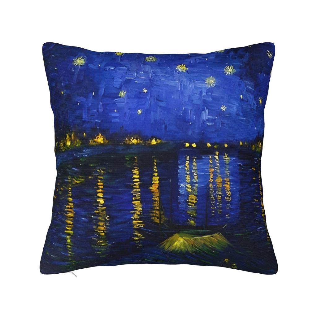 Van Gogh Square Pillow Case Field Oil Painting Cushion Covers Customized Zippered Decorative Pillowcase for Home xcm