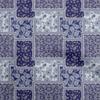 Cotton Flex Dark Blue Fabric Asian Paisley Craft Projects Decor Fabric Printed By The Yard 40 Inch