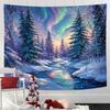 Гобелен «Рождественская елка», Настенное панно «Зимний пейзаж» для вечеринки, фестиваля, спальни, офиса, гостиной, домашнего декора, настенное украшение