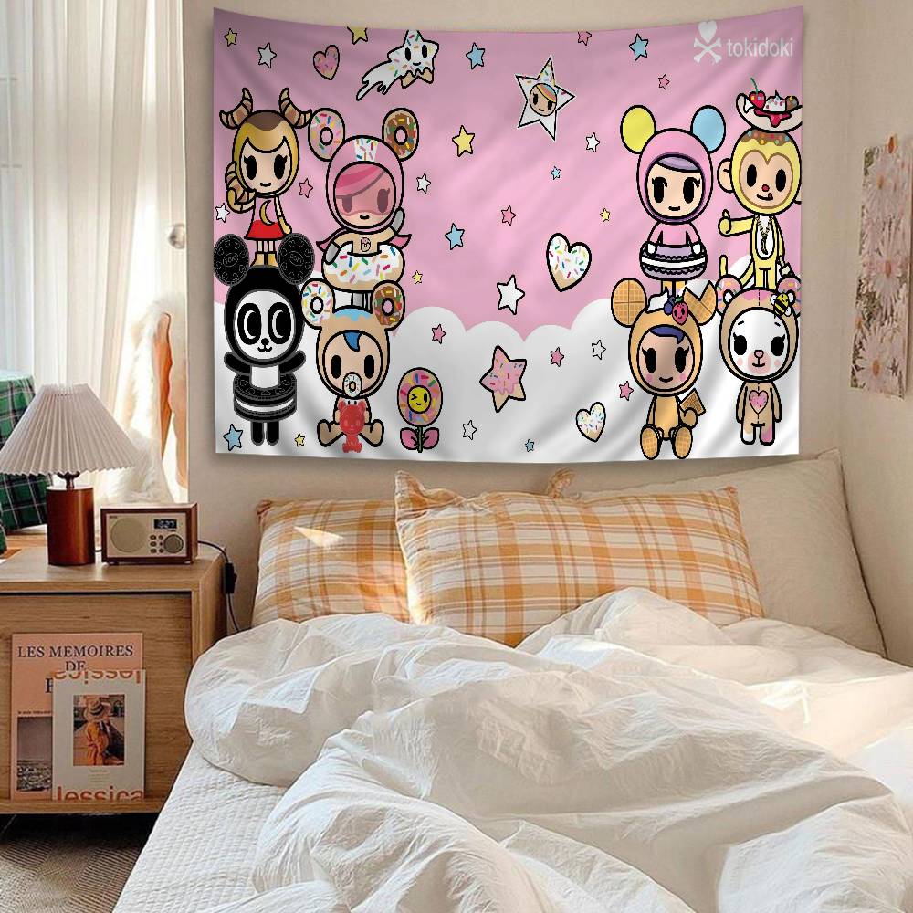 Известный Бренд Кавайи T-Tokidoki Хиппи Настенные Гобелены Для Гостиной Дома Комнаты в Общежитии Декор Искусство Домашний Декор