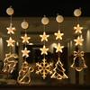 LED Christmas Sucker Light Fairy String Lights Hanging Lamp Star Lamp  Holiday Wedding Party