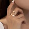 Fashion Round Hollow Ring For Women Ladies