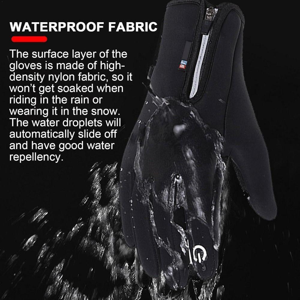 Polyester Rechargeable Gloves Waterproof Touchscreen Gloves Creative USB Heated Gloves for Winter