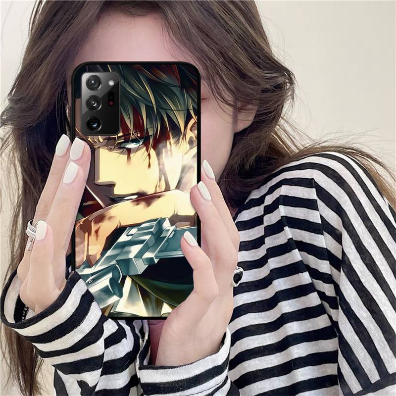 Чехол Yinuoda Attack on Titan Levi для телефона Samsung Note 20 Ultra 10 pro lite plus 9 8 5 4 3 M 30s 11 51 31 31s 20 A7
