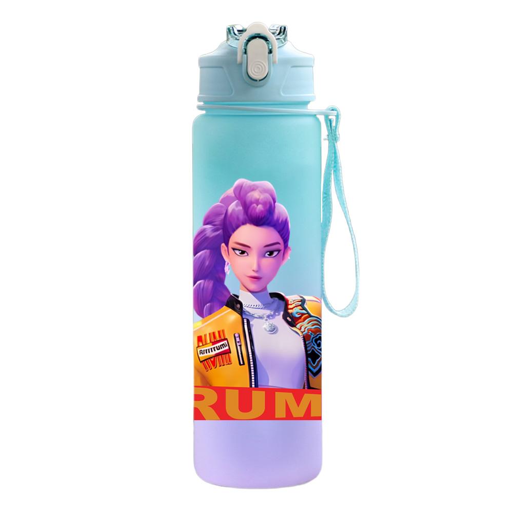 750Ml Water Bottle Demon Hunters Printed Large Capacity Drinking Cup Portable Outdoor Sports Water Cup Children Kid Gift