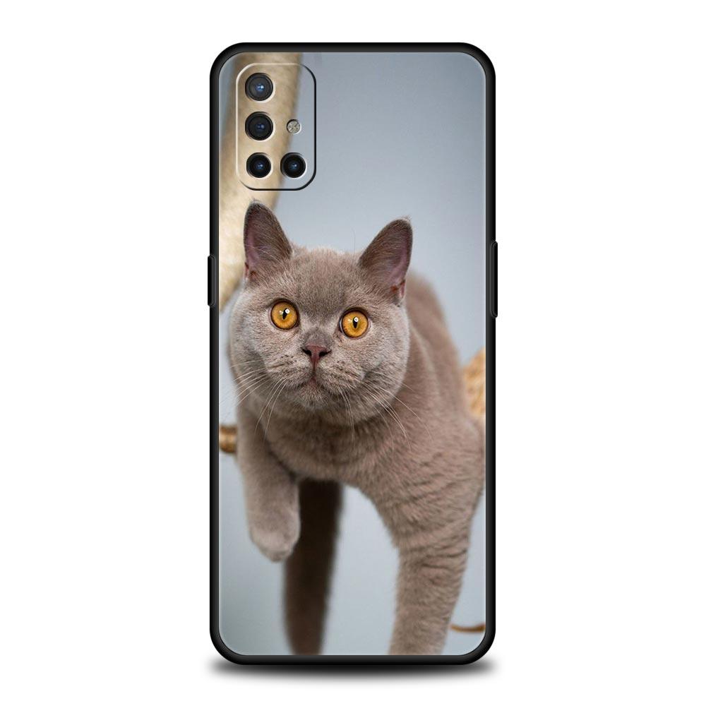 Phone Case For OnePlus 11 10 9 Pro 9T 12R 10R 9R 9RT 10T 8T 8 7 6T 7T Nord 2T CE 2 5G N200 N10 N100 Cover British Shorthair Cat