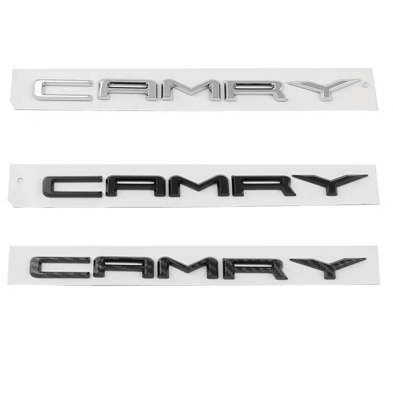 xmwcj1 3D ABS high quality for Toyota Camry car Letter front Emblem Rear tail trunk Decals badge sticker Decal styling car Accessories
