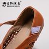 Girls' woven leather shoes, new summer product, Korean granny shoes, children's hollow-out casual closed-toe sandals