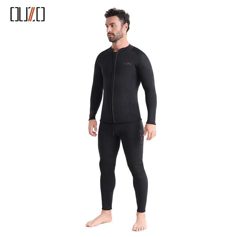 3mm Diving Suit Men's Super Ballistic Long-sleeved Split OUZO Thickened Cold-proof Warm Snorkeling Surfing