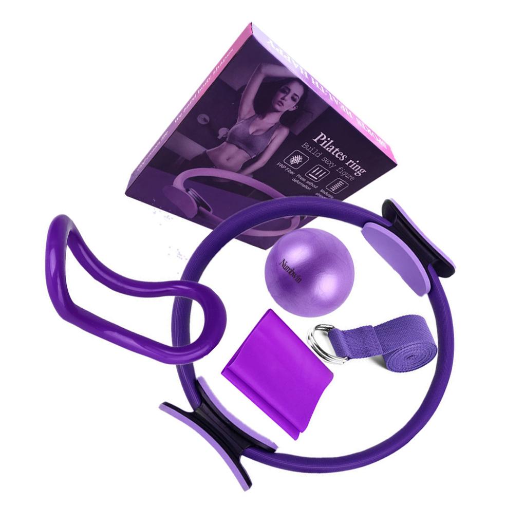 Pilates Ring Sports Home Fitness Yoga Leg Arm Muscle Trainer Balance Exercise Workout Gym Equipment Ball Loop Band