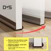 PVC Door Sweep Adhesive Cuttable Under-Door Weather Stripping Exterior Interior Door Seal Noise Dust Stopper Door Bottom Gap Filler Sealing Strip