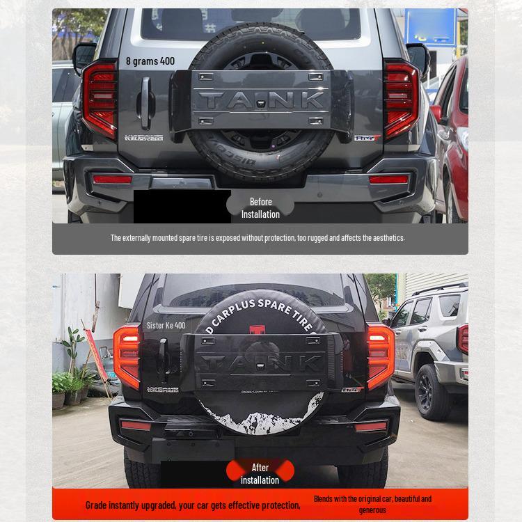 Солнцезащитный козырек и защитный чехол для запасного колеса Great Wall Tank 400/300