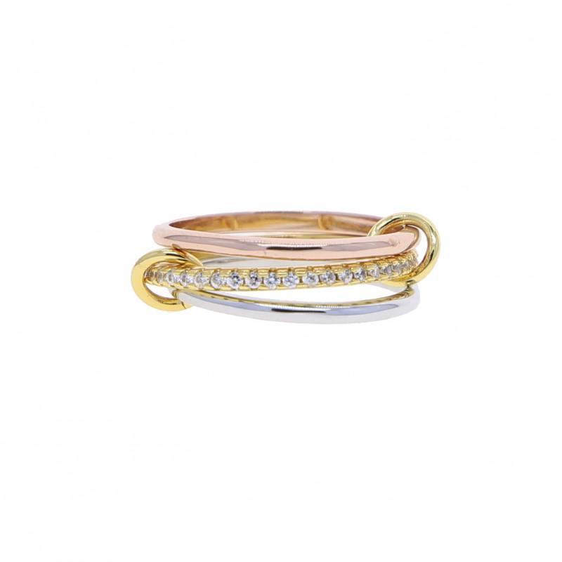 Stackable Zircon Rings Set High Quality Versatile Creative Womens Finger