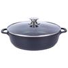 Orion GRANDE 28 cm Cast Aluminum Frying Pan with Lid and Granite Non-Stick Coating (4.3L)