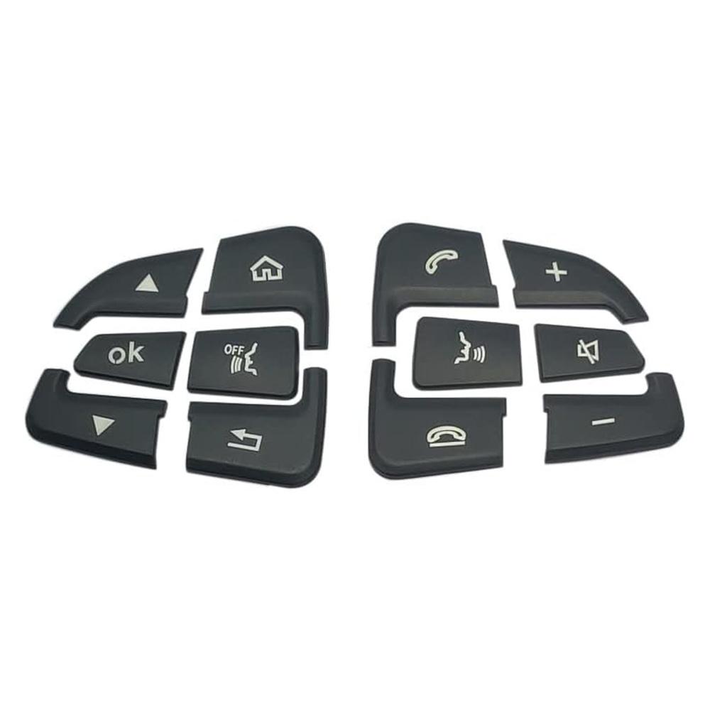 Steering Wheel Button Black Trim For Mercedes Benz Glc C Class W205 2015-2018