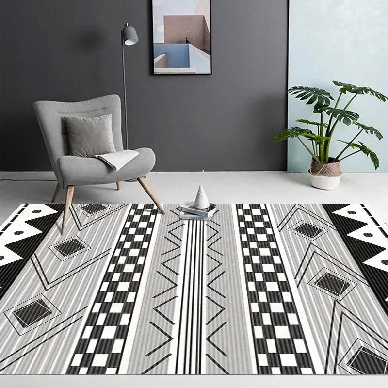 Ковер в марокканском этническом стиле для гостиной, журнальный столик, ковер большой площади, для спальни, в богемном стиле в стиле ретро, ​​коврик для пола, коврик для пола