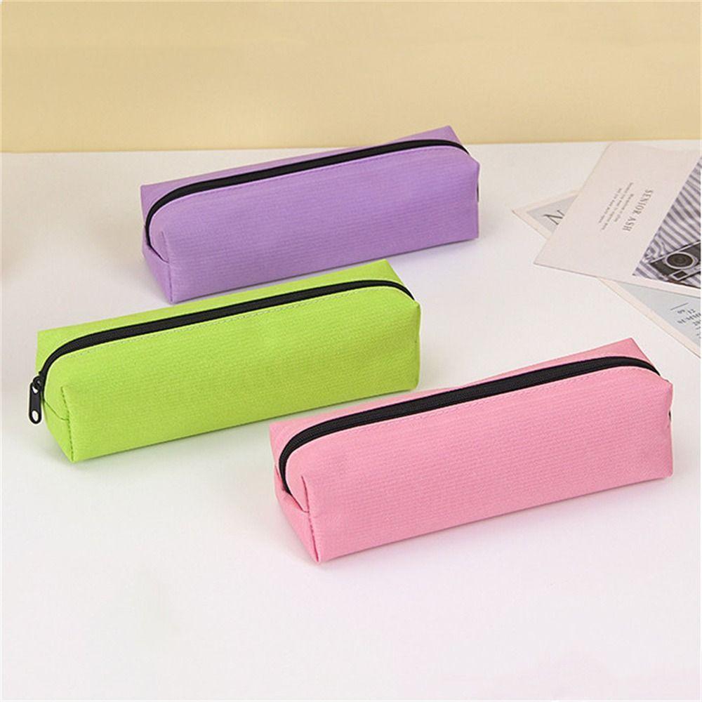 Пеналы большой вместимости, на молнии, для канцелярских принадлежностей, для девочек и мальчиков, пенал, школьные принадлежности