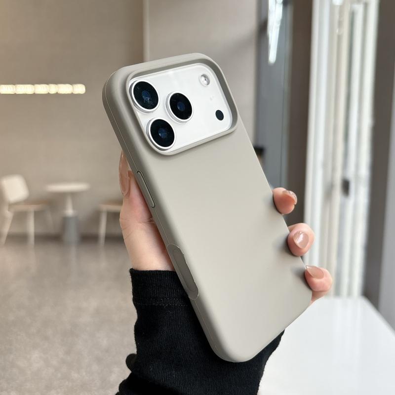 Genuine Camera Control Button Liquid Silicone phone case for For Iphone 17 16 Pro Max Air Titanium Gray shockproof soft back cover
