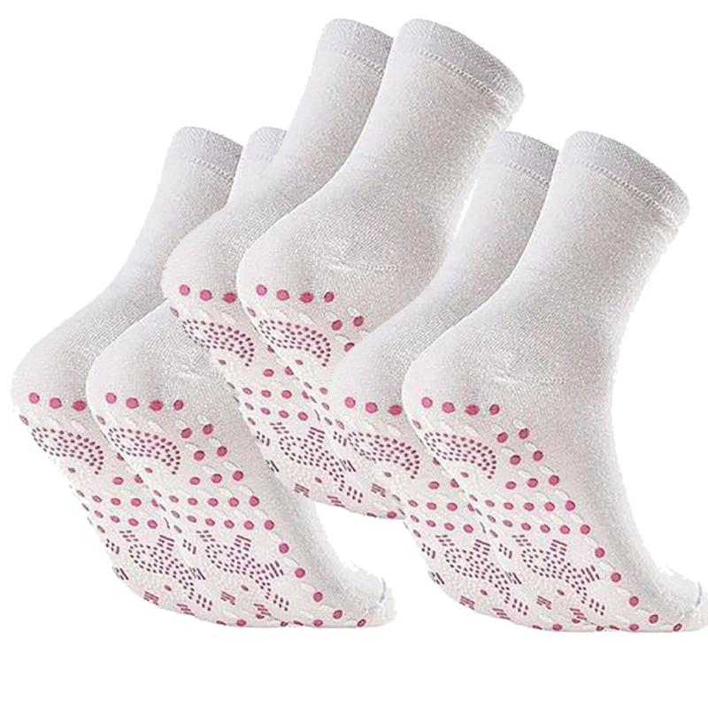 Tourmaline Self-Heating Thermal Socks for Winter - Magnetic Therapy Slimming Design (1/3/5 Pairs)