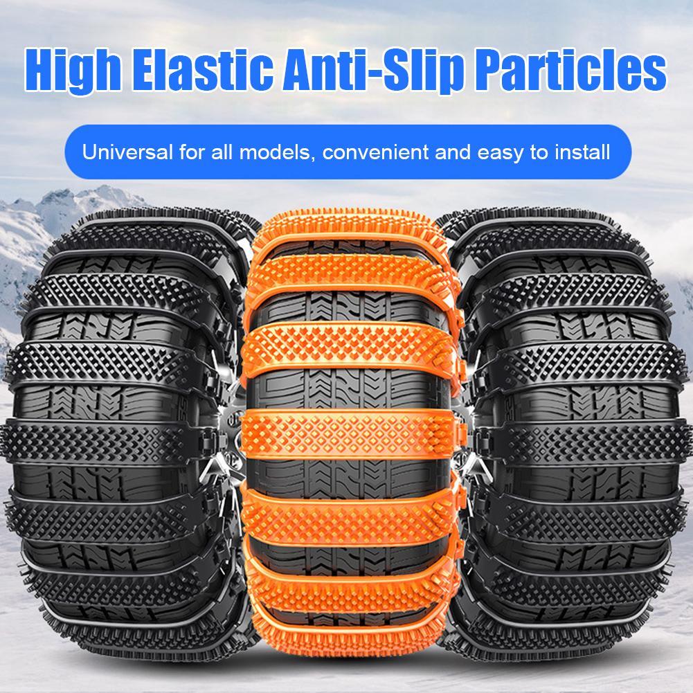 Горячая продажа автомобильных утолщенных резиновых цепей противоскольжения общего назначения для легковых автомобилей, зимних аварийных уплотнений общего назначения для седанов/внедорожников