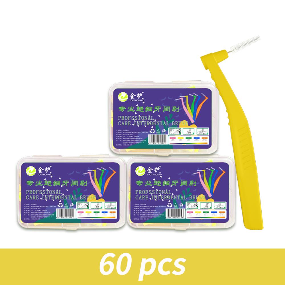 Угловая межзубная щетка для ортодонтических брекетов Микромягкая щетка для чистки зубных брекетов L-образные щетки с короткой ручкой