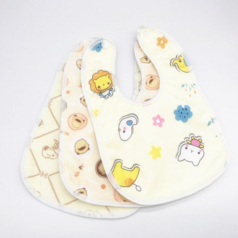 3PcBaby Bibs Bandana Waterproof Cotton Babadores Burp Saliva Towel Cartoon Boys Girls Accessories
