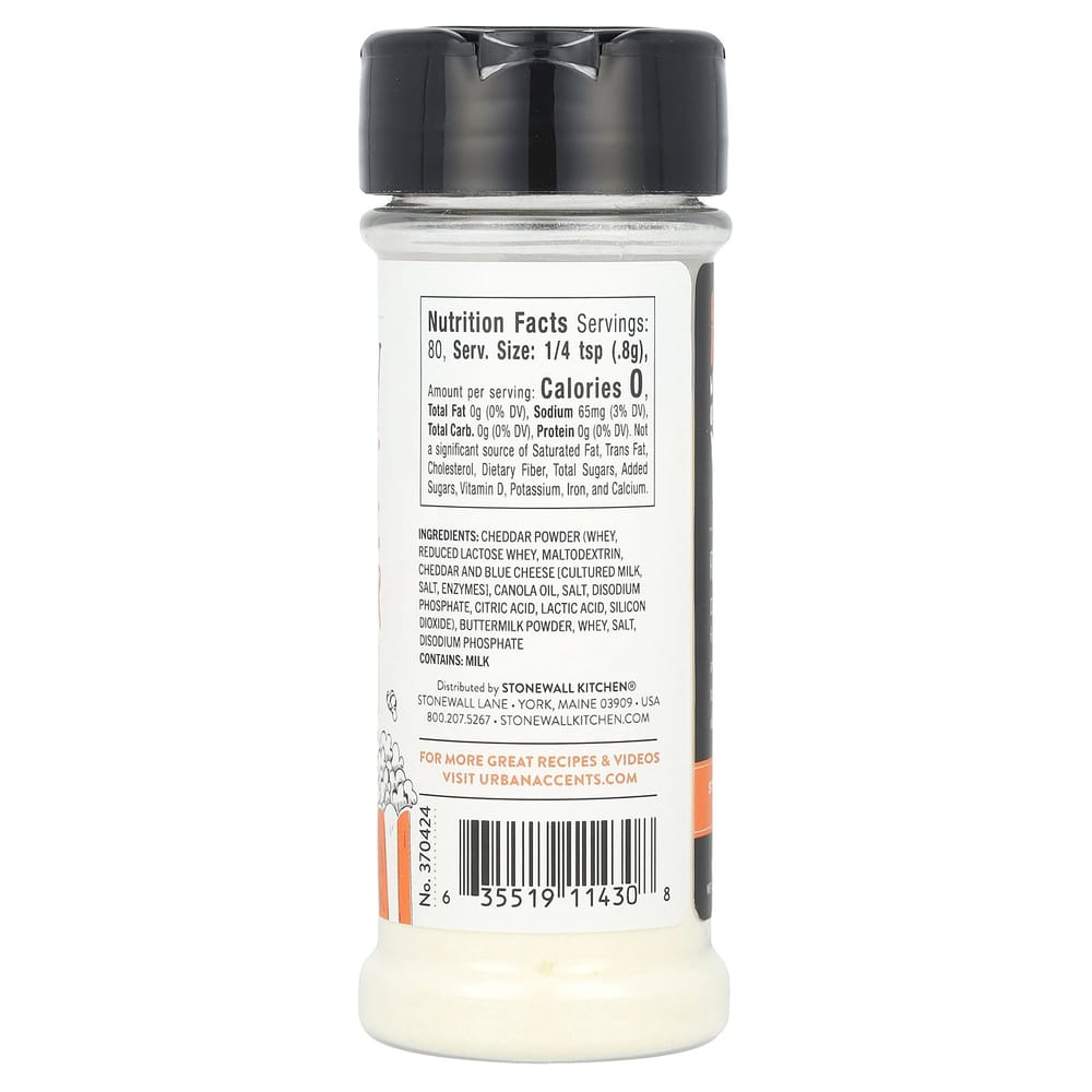 iHerb Popcorn Seasoning, Cheesy White Cheddar Flavor, 64g (2.25oz)