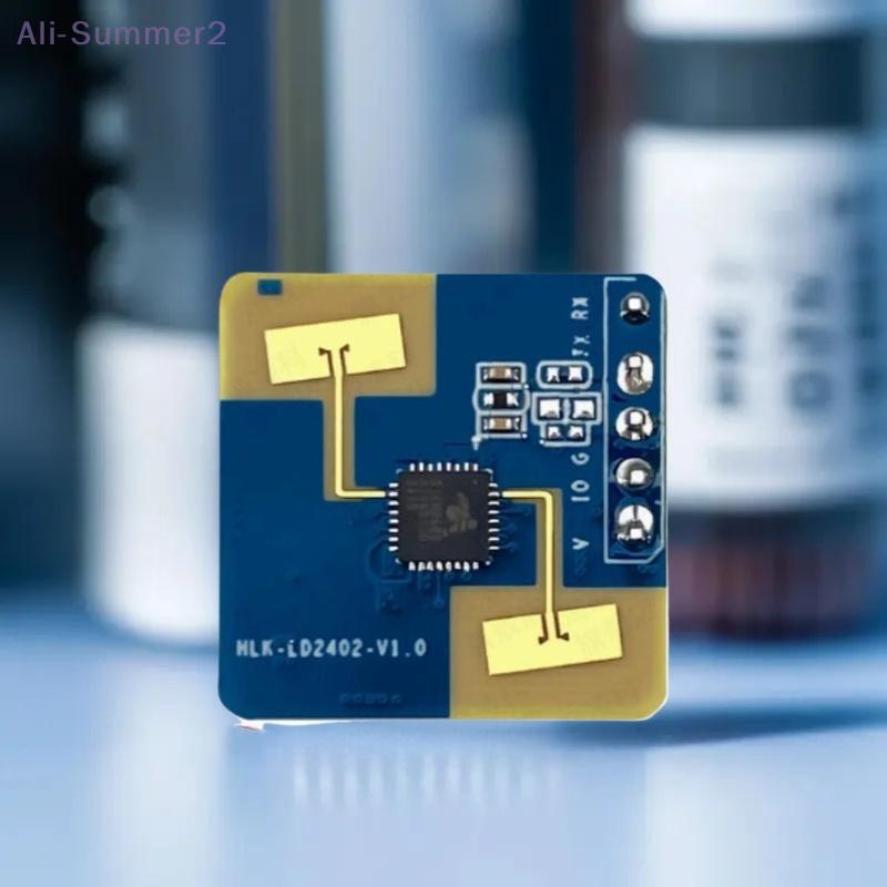 24G HLK-LD2402 ИИ-сенсор миллиметровых волн для обнаружения присутствия человека, 1 или 2 шт. в наличии, с динамическими интерфейсами GPIO и UART