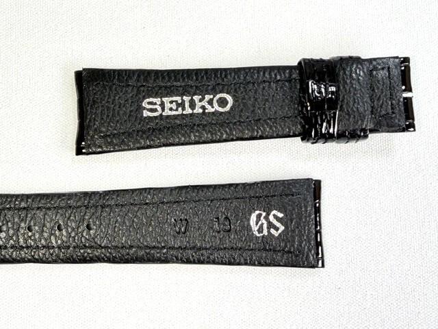 DEG8AW SEIKO Grand Seiko 18 мм Кожаный для и других моделей Ремешок, Крокодил, Черный, SBGF00E/ 8J55-0AA0