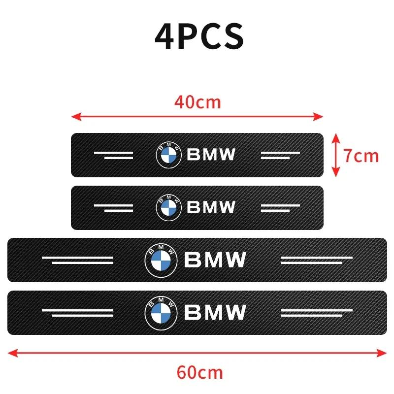 4 шт. Наклейки на пороги автомобиля из углеродного волокна Для BMW M M3 M5 F10 F30 F20 E28 E30 E34 E36 E39 E46 E91 Performance X1 X2 X5