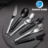 HANYANG новые столовые приборы из нержавеющей стали, нож, вилка, ложка, нож для стейка, десертная вилка, утолщение