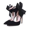 New Spring Summer Sexy Big Bow Pointed Toe High Heels Sandals Shoes Woman Ladies Wedding Party Pumps Dress Shoe 885