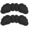5 Pair Anti Wear Feet Care Pads Wing Shape Non-Slip Shoes Heel Sticker for High Heeled Shoes(Black,
