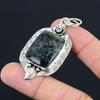 Sisters Day Deal 925 Silver Radiant Nepharite Gemstone Flower Pendant Jewelry