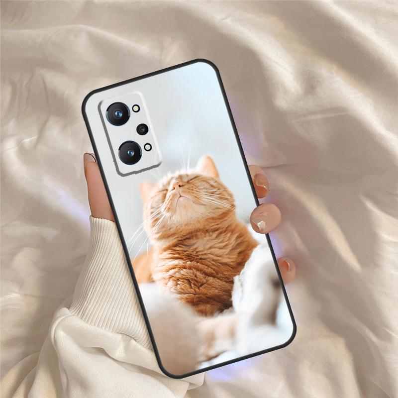 Милый чехол с животным-кошкой для Realme 15 14 11 12 13 Pro Plus C65 C67 C71 C63 C61 C55 C51 C53 C35 C75 GT6 GT7 Pro
