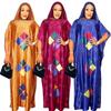 Plus Size Women's Muslim Robe with Headscarf - Middle East & Africa Style, Hot Drill Design.