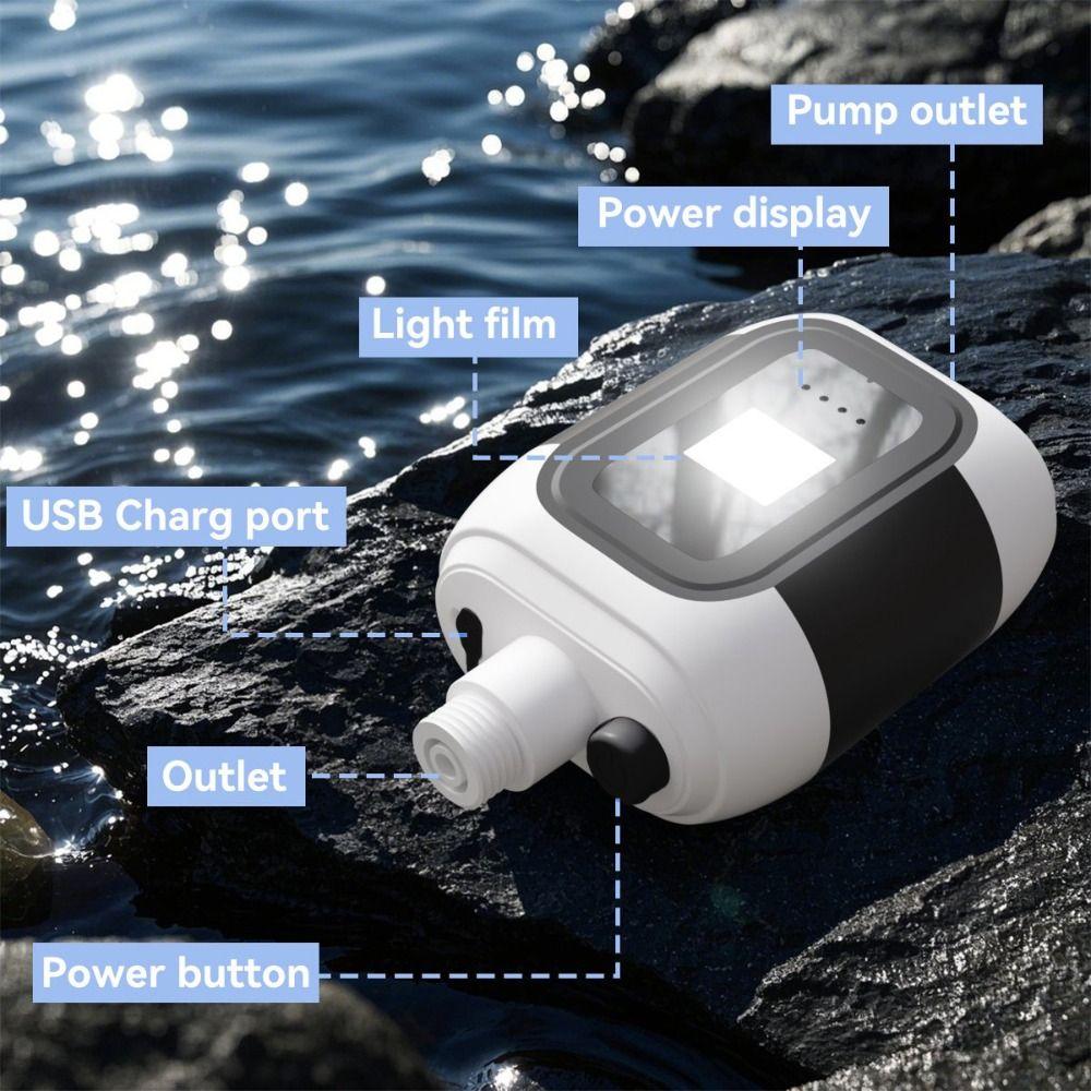 USB Rechargeable Camping Electric Shower Head Portable Handheld Shower Pump RV