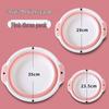 Foldable Portable Washbasin: Ideal for Dorm, Travel, Laundry, Face Washing - Durable, Round, Thick Plastic